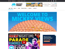 Tablet Screenshot of mickeyviews.com